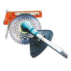 現場で一発チップソー研磨機