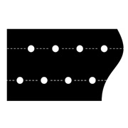 ミシン目入黒マルチ