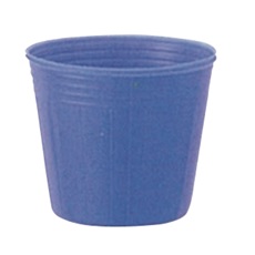 カラーポット　青