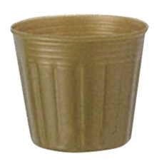 カラーポット　金