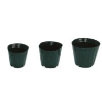 ポリポット黒丸　カド4穴