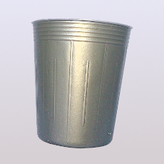 カラーポット深鉢銀