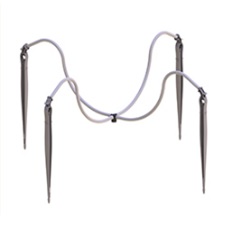 チューブ付マルチアダプター４分岐 白