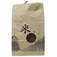 精米用紙袋窓バンド付袋（印刷）