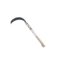 三日月型両刃鎌　中厚刃１９５ミリ　360mm柄