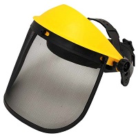 刈払機用防災面　メッシュ