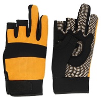 刈払機用防振手袋半指