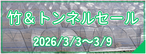 竹トンネルセール