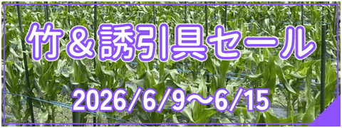 竹＆誘引セール